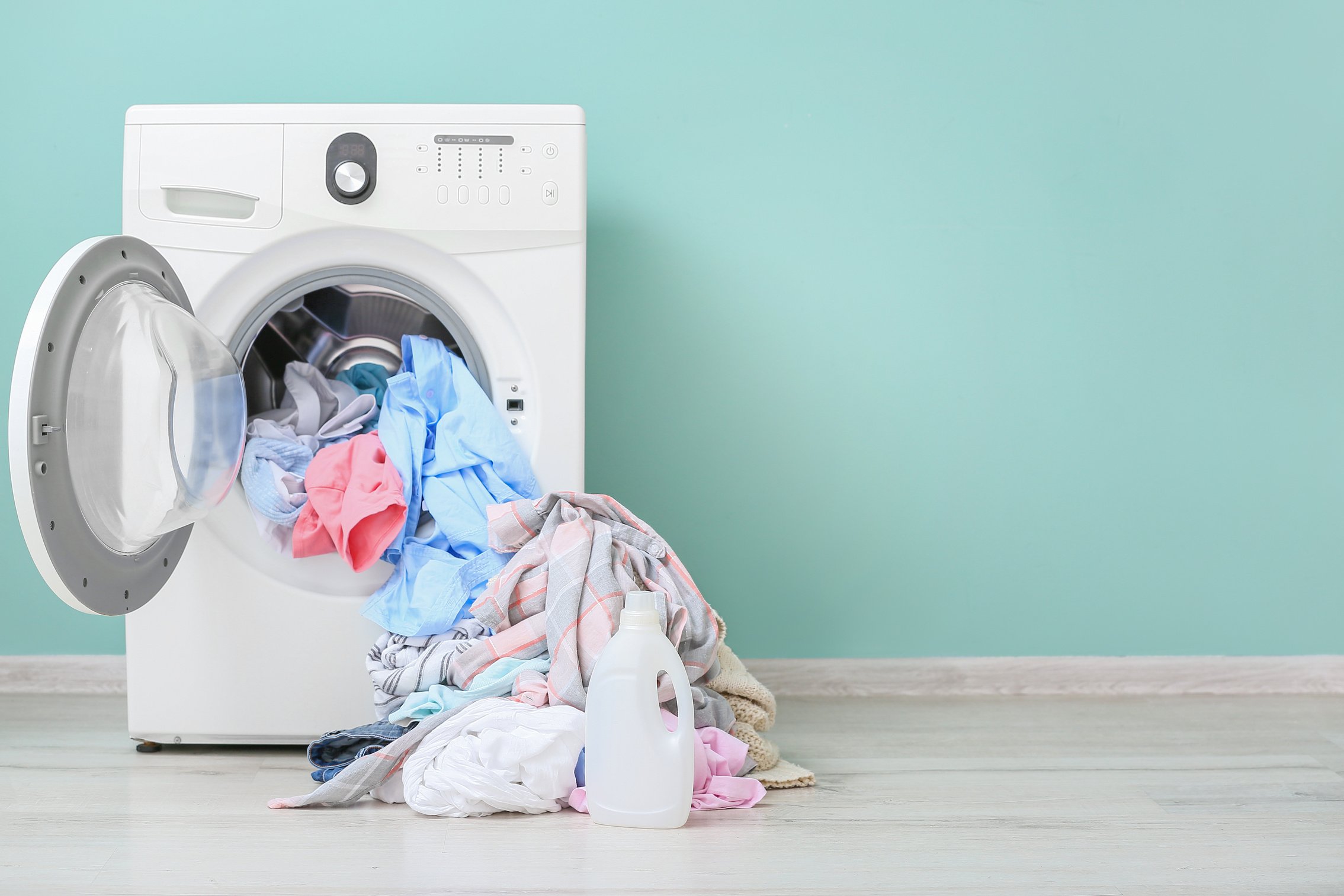 Washing Machine with Dirty Laundry